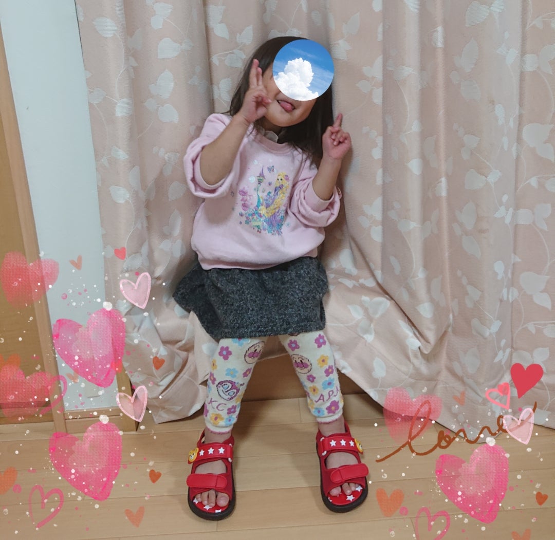 ミキハウスのサンダル☆アナ雪の靴購入☆3歳３ヶ月の娘☆ 写真満載☆一人っ子育児中☆2017.9月 娘☆
