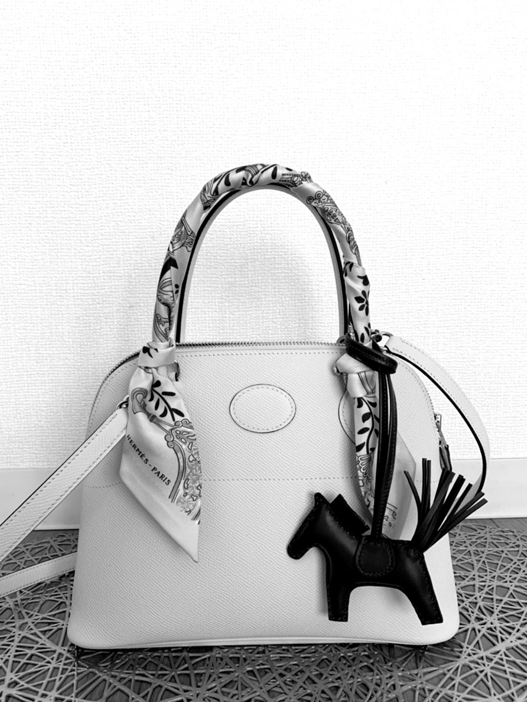 スカーフ Hermes 白黒 ブリッドドゥクールの通販 by Sato.T's shop