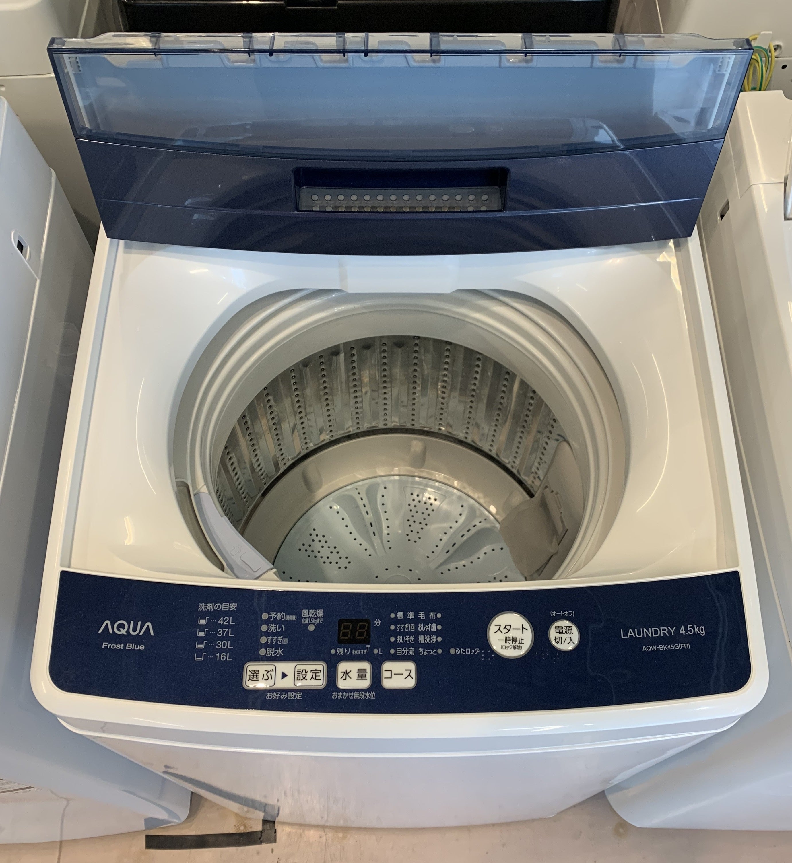 洗濯機 ｱｸｱ AQW-BK45G 2019年製 - 生活家電