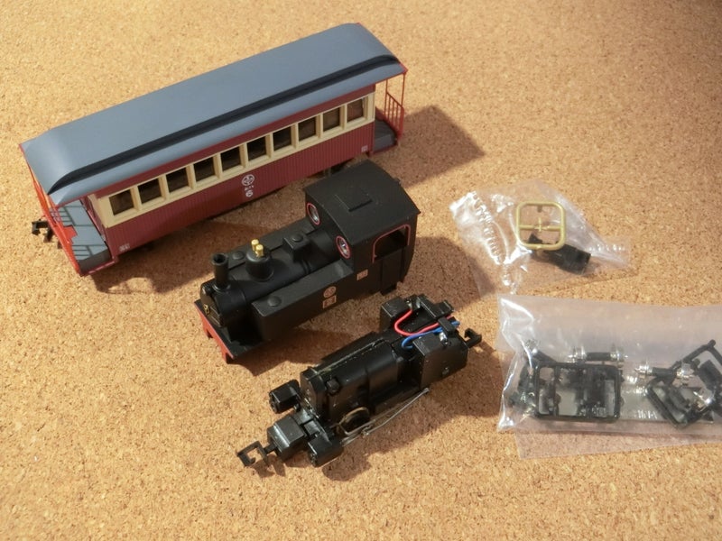 鉄コレ人気の猫屋線の機関車は動力セットの蒸気機関車 | きままな鉄道模型
