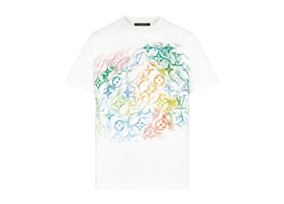 日本直売  　ルイヴィトン　フロントプリンテッド　パステル　モノグラム　Tシャツ LV Tシャツ/カットソー(半袖/袖なし)