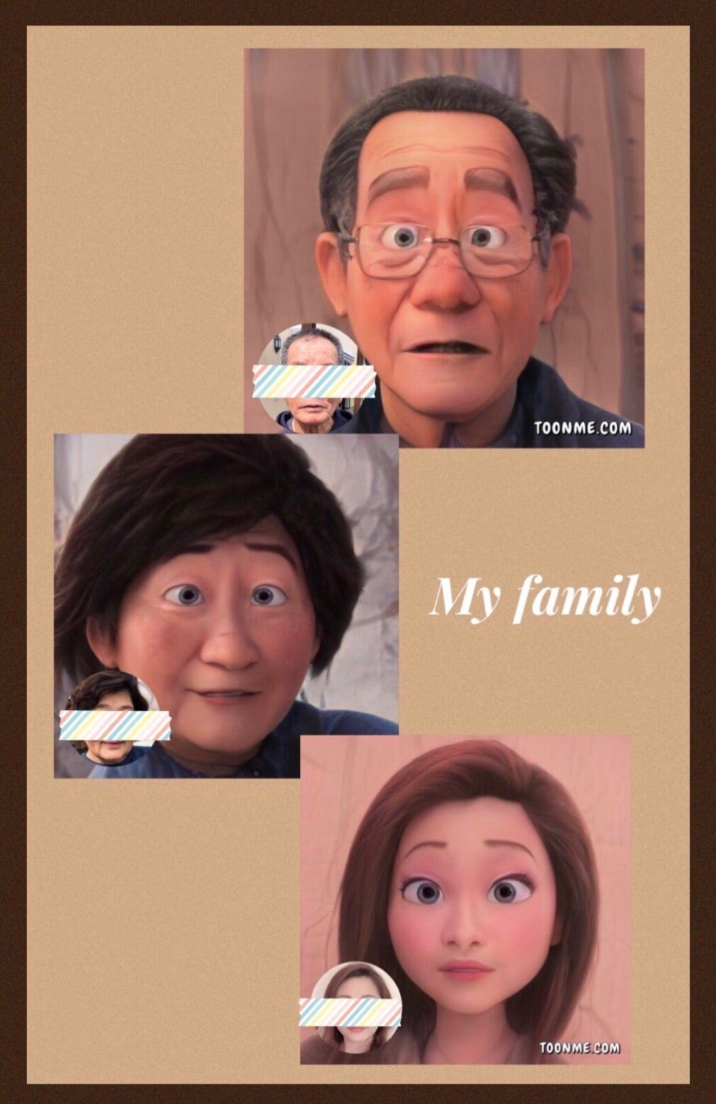 ディズニー風に家族を紹介します。笑の記事画像