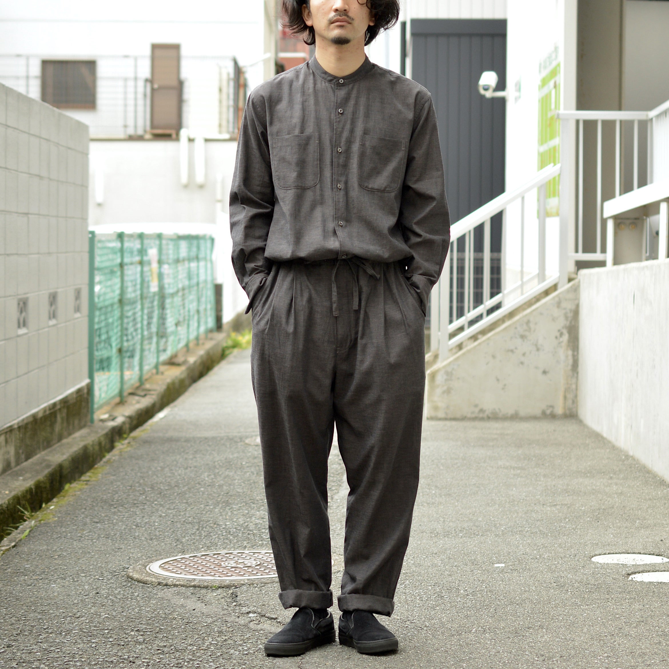 MAATEE & SONS ALL-IN-ONE アマ撚り vintage shambray | Gramme Huit 