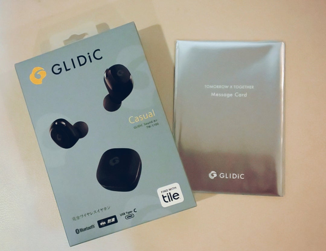 美品】 TXT GLIDiC Sound Air グライディック 特典 メッセージカード