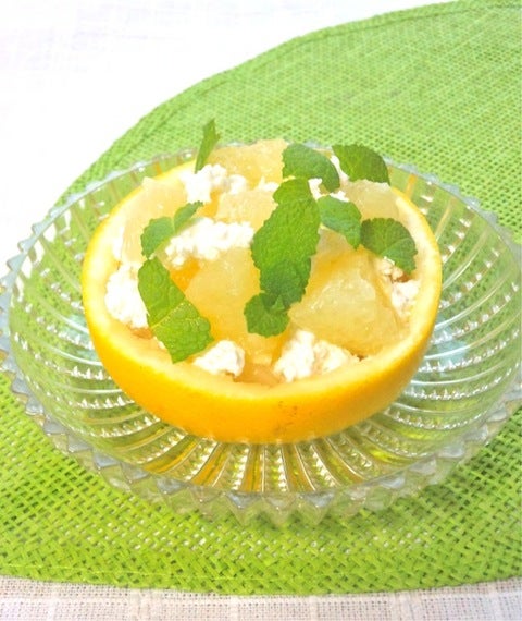 簡単でおしゃれで食べやすい グレープフルーツとカッテージチーズのサラダ 野菜ソムリエakkiの シンプル ベジフル キッチン