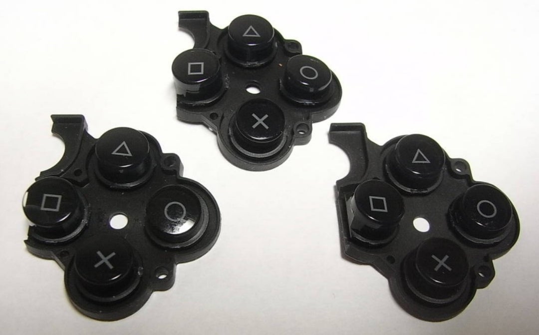 国内即発送 PSP1000 ボタンラバー 十字キーボタン 〇×△ボタン LRボタン 互換品