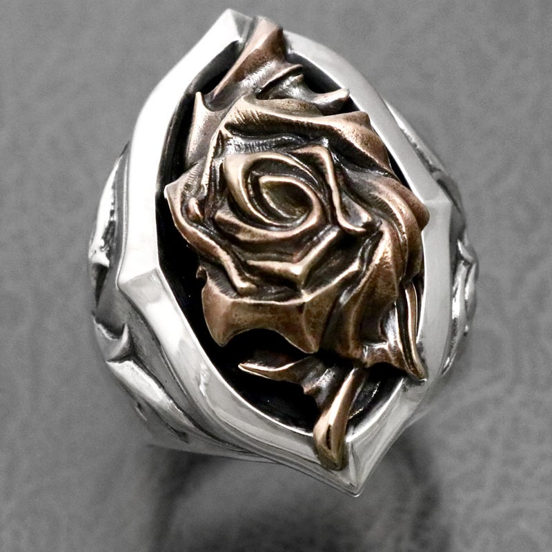 glam scale　グラムスケイル　薔薇　リング　rose　ring　ER-014　シルバーアクセサリー　日山　シルバーギークス　silver geeks