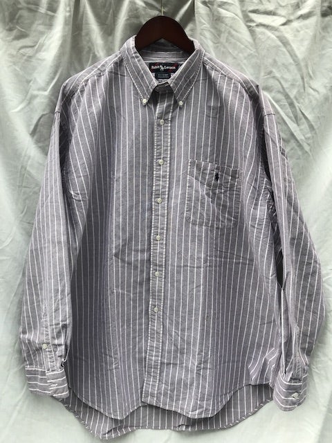 90's Old Ralph Lauren Big Shirt ,Ox BD & Stripes | ILLMINATE blog