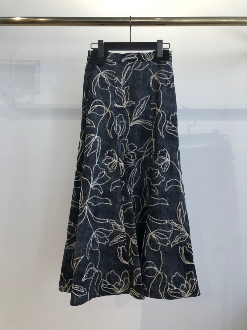 AMERI DENIM LIKE FLOWER DRESS  SKIRT | choualacreme-c（シュアラクレム）のブログ