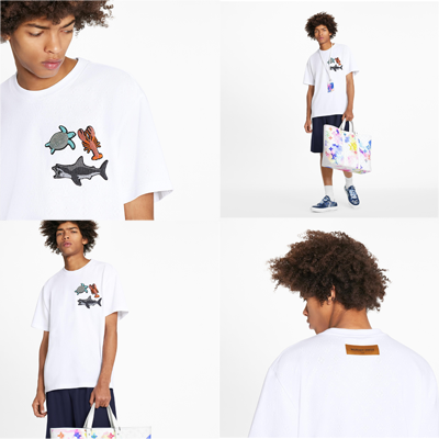 ビーズアニマルアンドモノグラムTシャツ  VUITTON