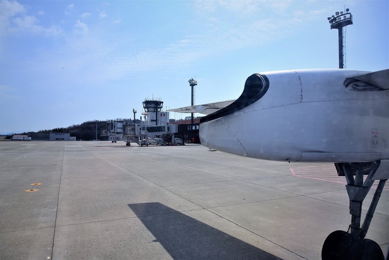 ボンちゃんに乗って秋田空港を離陸します 飛行機おたく ジョンのブログ