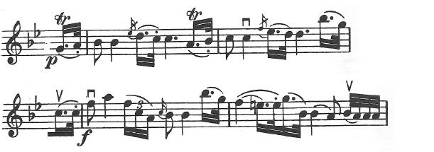 ボッケリーニ：弦楽四重奏曲 ト短調 G.205 作品32の５ | 室内楽の聴譜