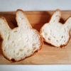 うさぎ型食パンにデコレーションしましたの画像