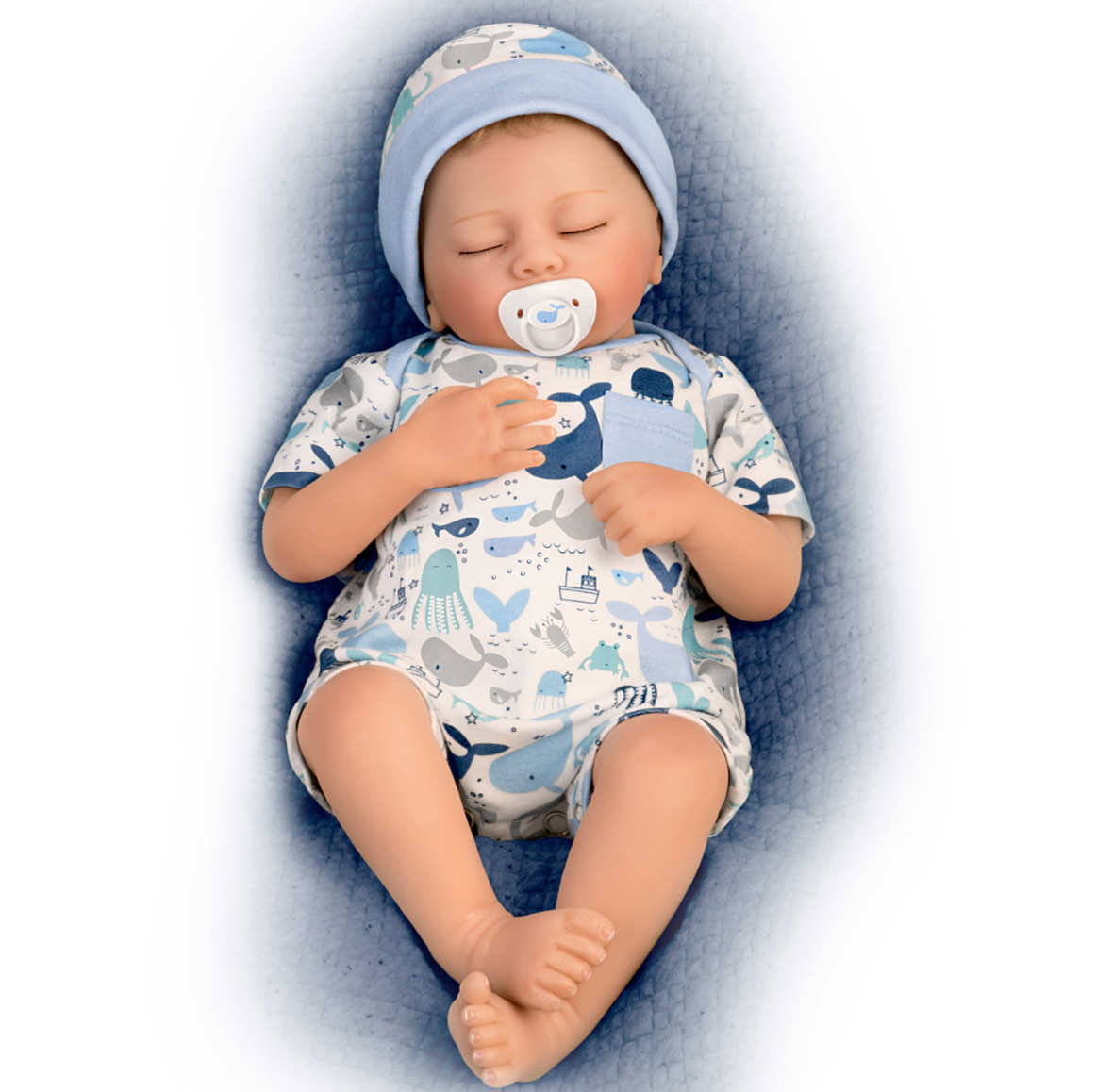 呼吸する赤ちゃん人形 アシュトンドレイク 40cm 159783824 眠り目 
