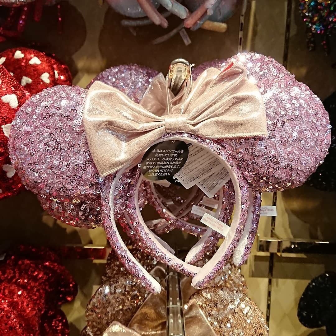 綺麗なピンクのミニーのスパンコールカチューシャ 新発売♡ | 東京 