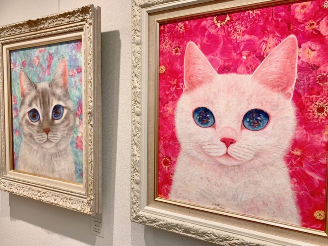 福嶋吾然有さんの個展『猫と描く』 | いやしのペット似顔絵～どうぶつ 