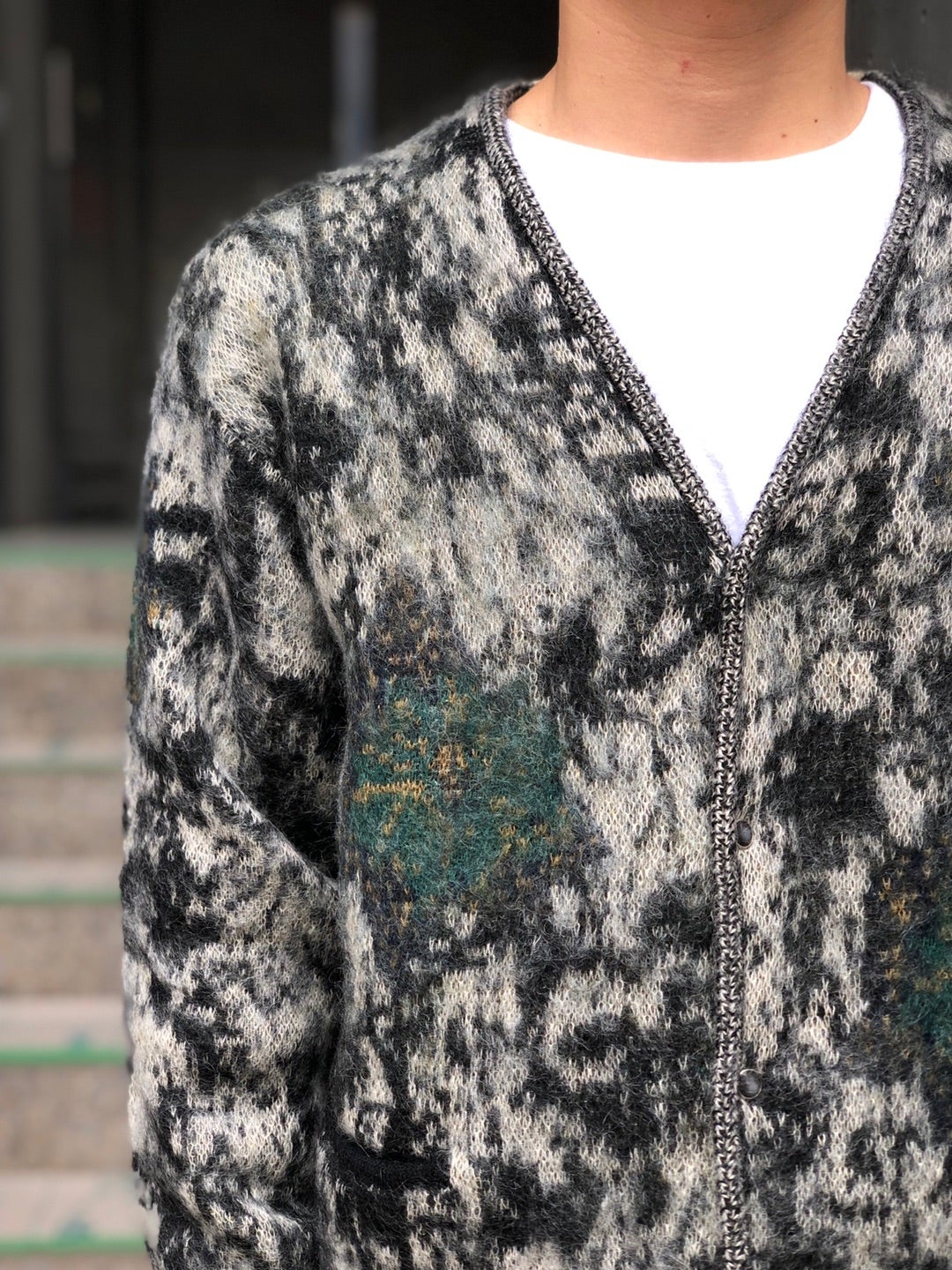 TOGA VIRILIS / MOHAIR JACQUARD CARDIGAN | www.unimac.az
