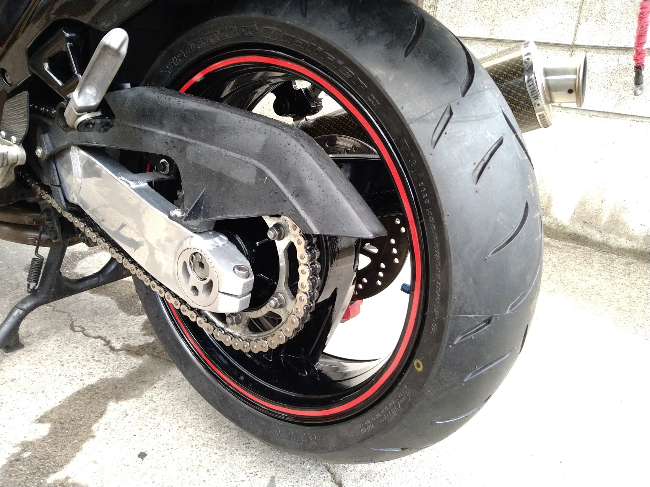 ZZR1100D 作業終了後に気なった、リアハブの隙間調整 | バンディット 
