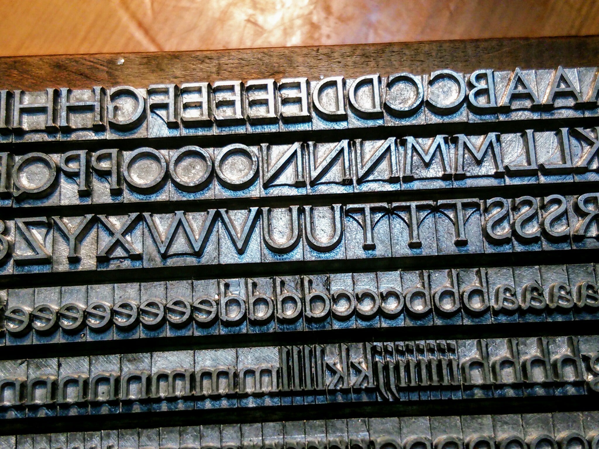18pt Victoria Roman】メタルスタンプ 活版印刷用活字 ヌメ革刻印