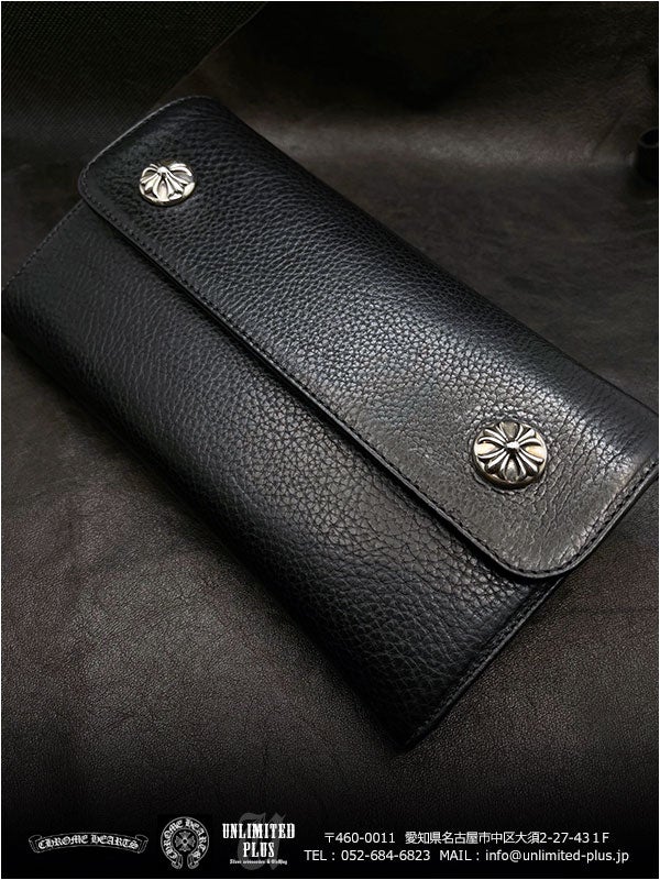 入荷!クロムハーツ財布 / ウェーブ ウォレット クロスボタン 入荷!クロムハーツ財布 / ウェーブ ウォレット クロスボタン