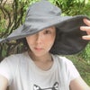 日傘がわりの、帽子♡の画像