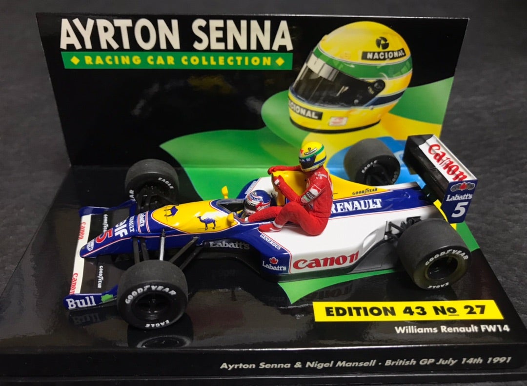 ミニチャンプス セナ コレクション FW14 1991 イギリスGP マンセル
