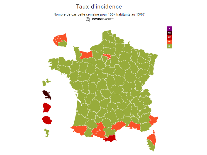 コロナ発生率が警告値超過 南仏オクシタニー地域圏 南西フランス田舎暮らし