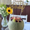 ダンナ様の誕生日〜メロン丸ごとケーキ♪の画像