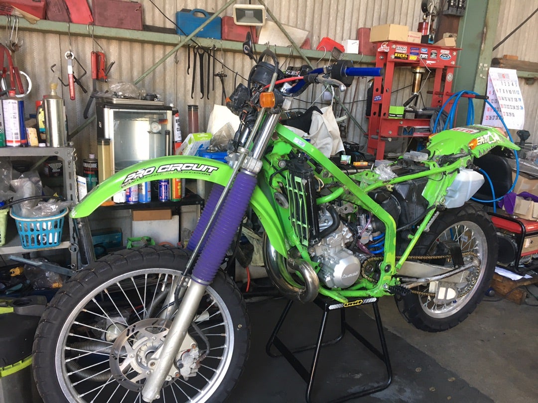 KDX220SR メンテ フロントフォーク | GARAGE ACCELERATE のBLOG KDX220SR メンテ フロントフォーク | GARAGE ACCELERATE のBLOG