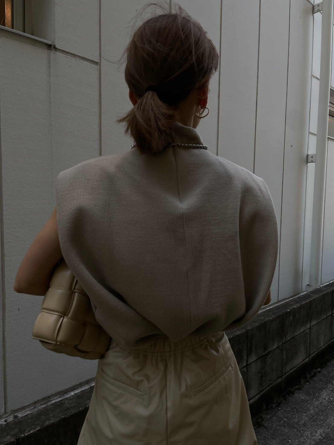 アメリ☆PADDED RIB TOP&BASIC TAPERD PANT&アクセ 正規品 atfd