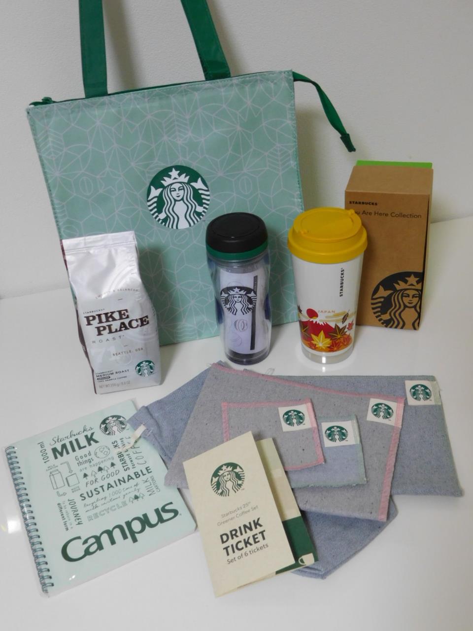 ☆スタバ25周年「Starbucks 25th Greener Coffee Set」 | カフェブログ愛媛