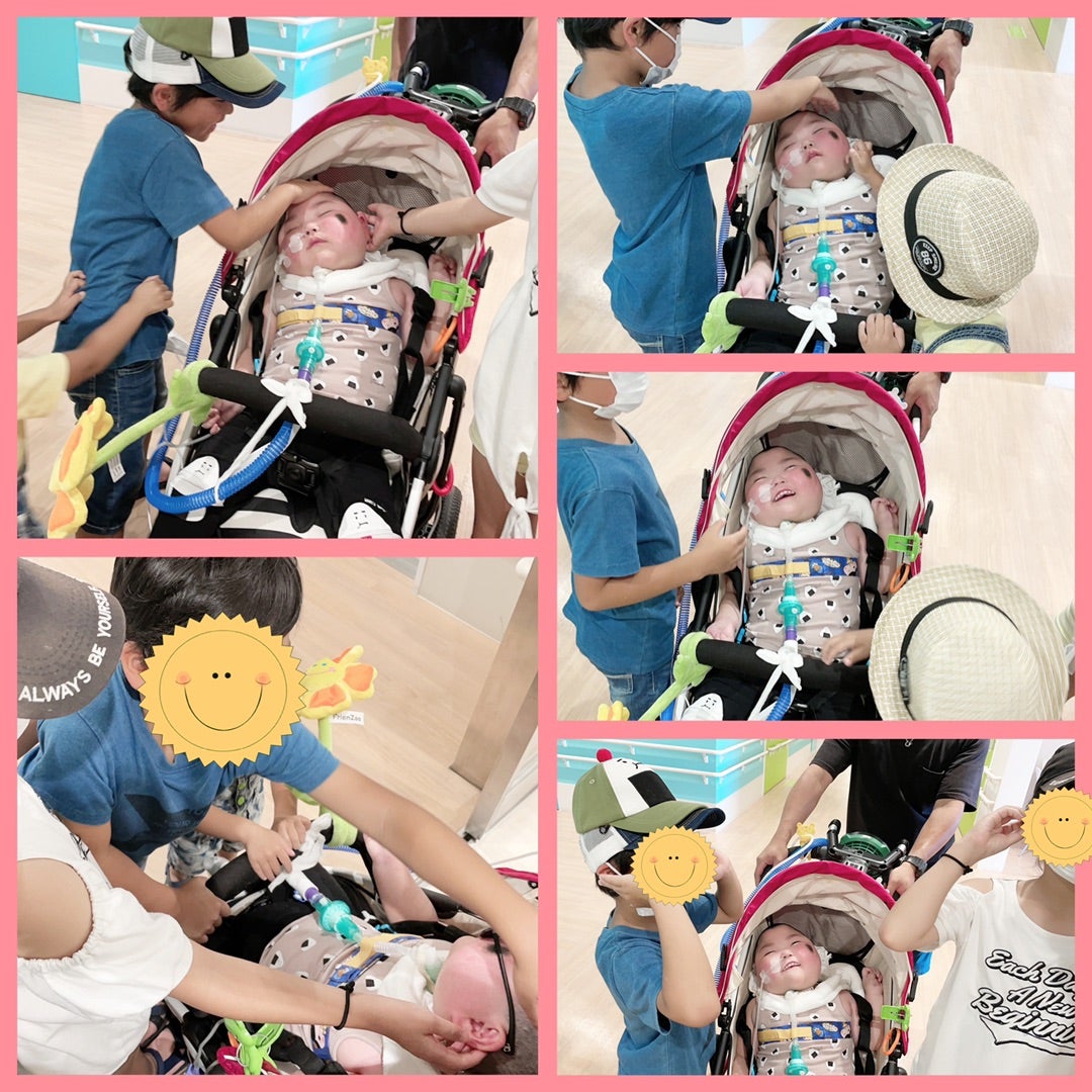 念願叶った日☆空の下での家族面会 | 懸命に生きようとするりーたんの