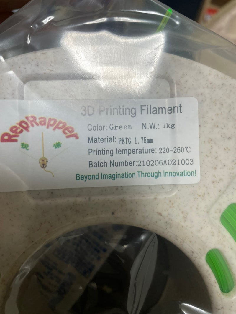 市場 RepRapper 1kg PETG 3Dプリンターフィラメント ホワイト 1.75mm luizbrites.com.br