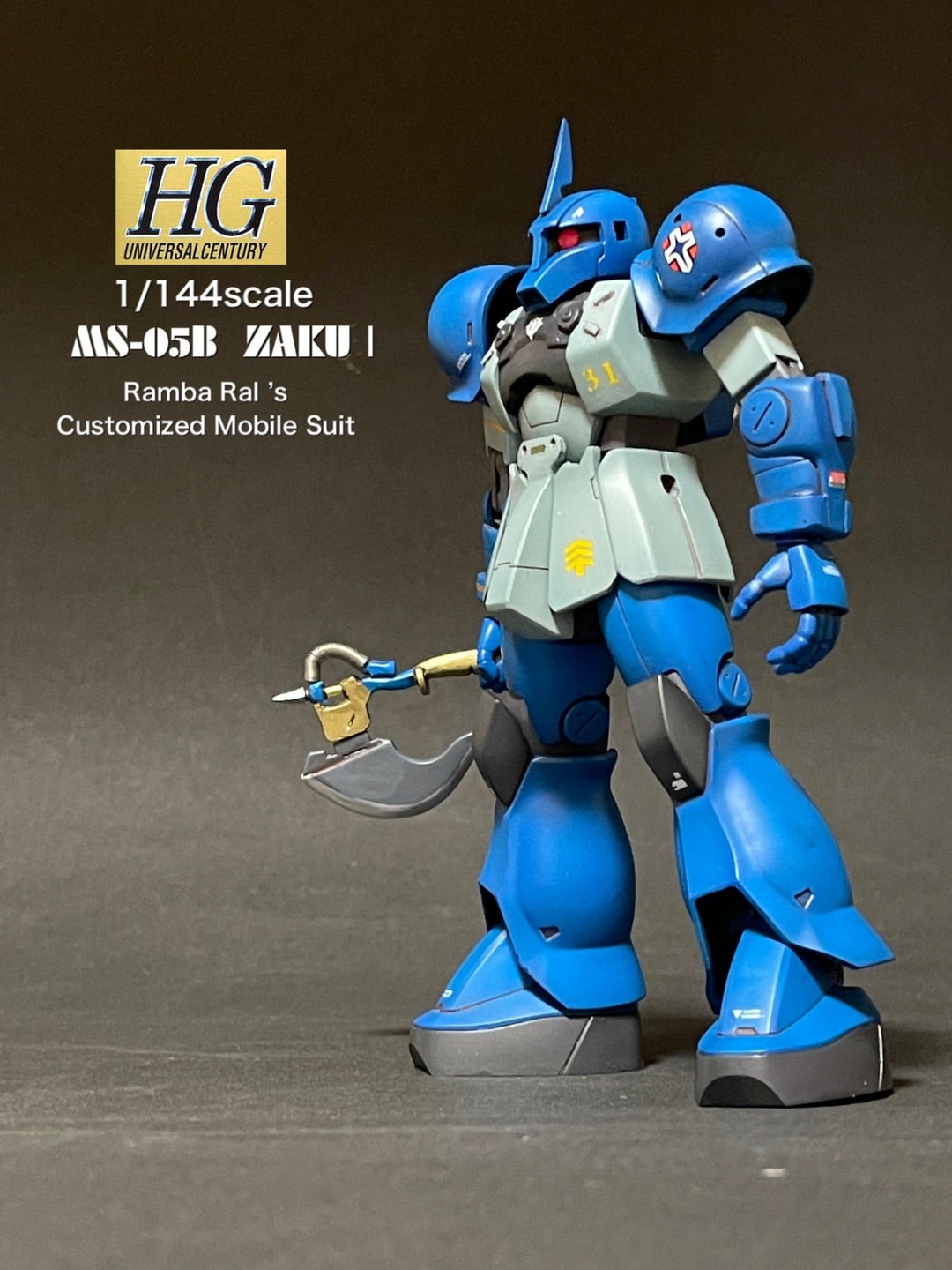 HG 1/144 MS-06/TYPE C-5ランバ・ラル専用 ザクⅡ 改修塗装済完成品 HG 1/144 MS-06/TYPE C-5ランバ・ラル専用 ザクⅡ 改修塗装済完成品