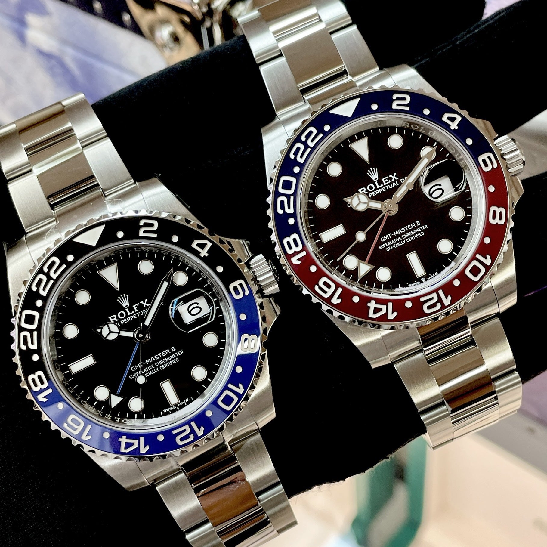 ROLEX】GMTマスターⅡ ペプシ&バッドマン✨ | 高級腕時計専門店 Glint 