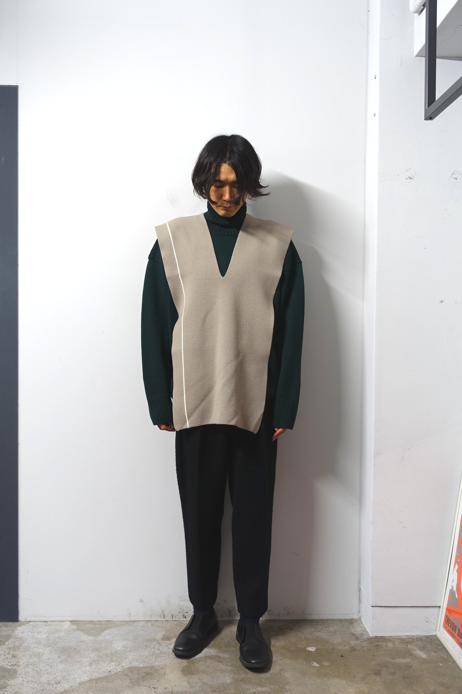 stein(シュタイン)/MUFFLER VEST/Greige 通販 取り扱い-CONCRETE RIVER stein(シュタイン)/MUFFLER VEST/Greige 通販 取り扱い-CONCRETE RIVER