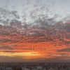 2021.9.29.羊雲と青空からの夕焼けの画像