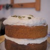 Pumkin Spice Cake with cream cheese icingの画像