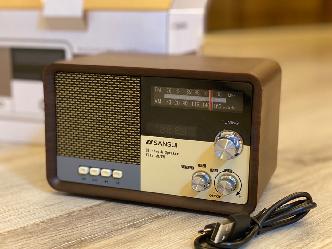 1950年代レトロテイストSANSUI Bluetoothラジオスピーカー「MSR-1 
