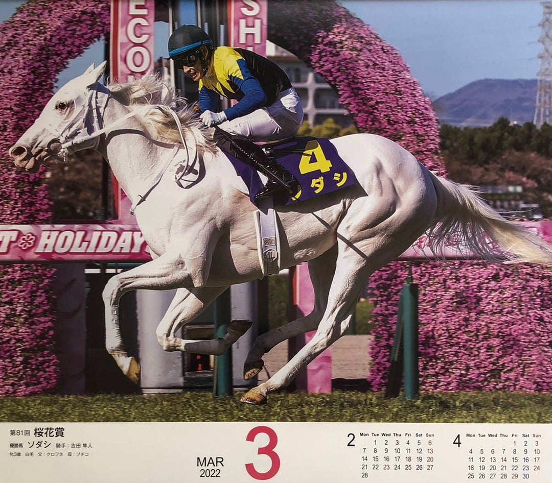 2022年3月 JRAカレンダーから | JRA GⅠポスター・ヘッドライン・TV