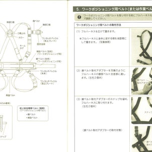 フルハーネス　藤井電工　TH-564OT　説明書の画像