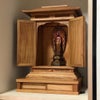欅厨子型仏壇とご本尊修理の画像