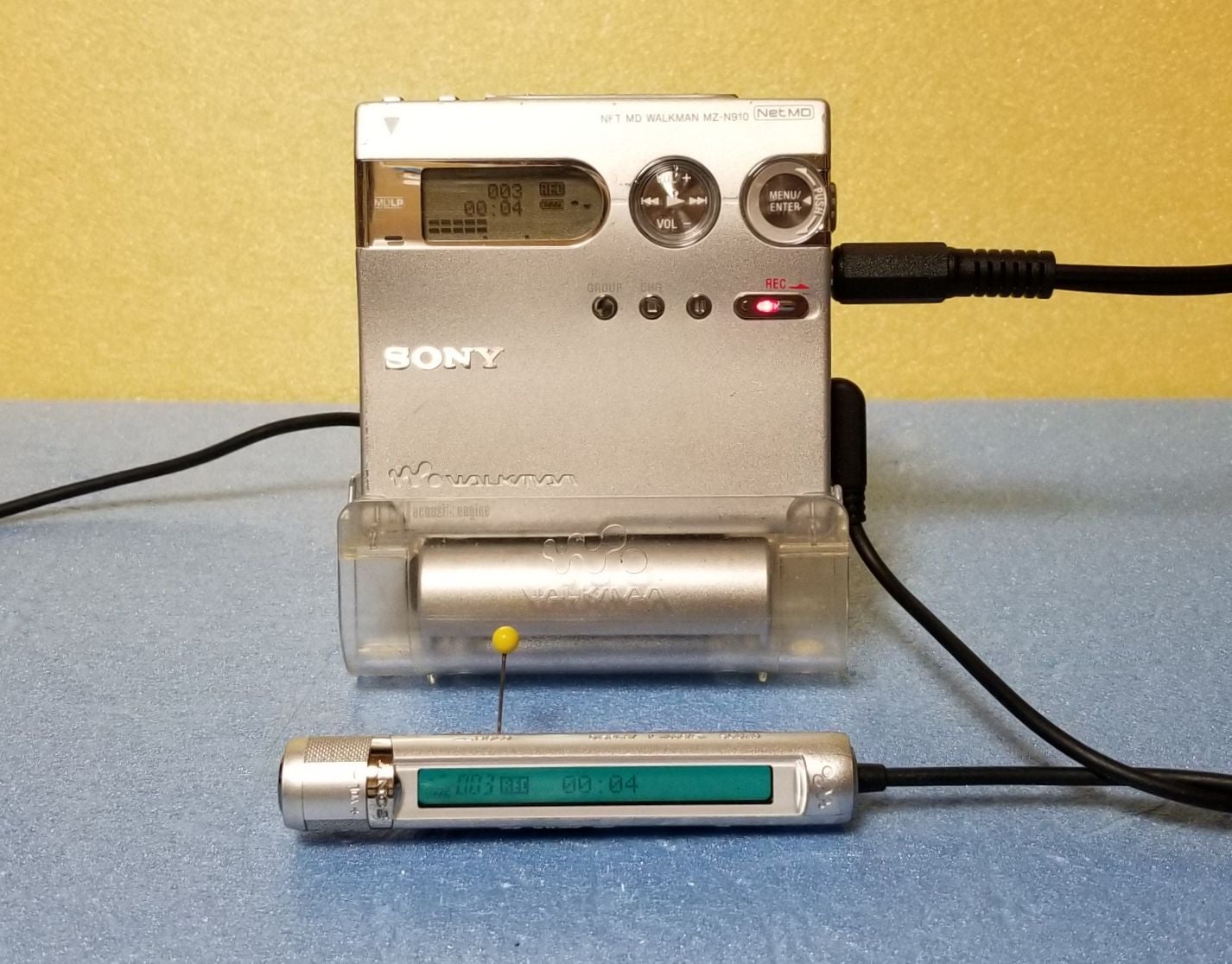 MDポータブルレコーダー SONY MZ-N910 NetMD MDLP対応 完動品 | 懐かし