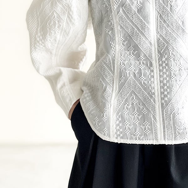 Traditional Pattern Jacquard Top | Mame Kurogouchi CLARK 入荷情報