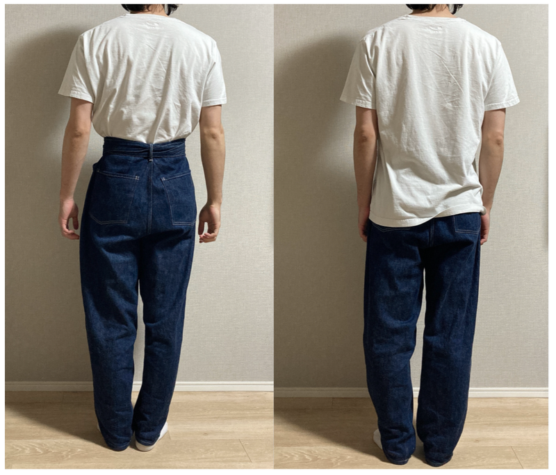 徹底解説】COMOLIベルテッドデニムのサイズ選び方 | 30代男の服とか 