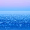 トワイライトと流氷　知床の画像