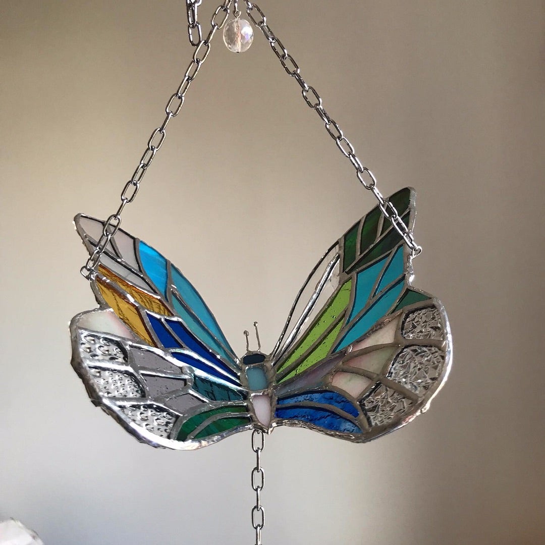 蝶々のサンキャッチャー | micatglassのガラスブログ