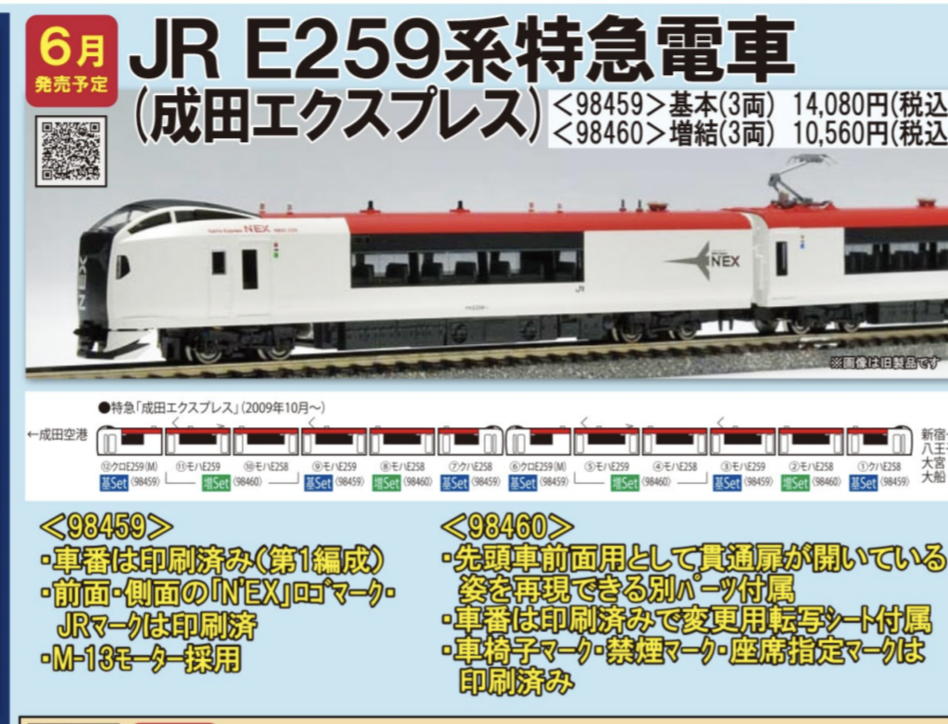 TOMIX E259系成田エクスプレス | 鉄道白兎のNゲージブログ