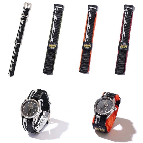 柔らかな質感の CHALLENGER FLAME NATO WATCH STRAP Black agapeeurope.org