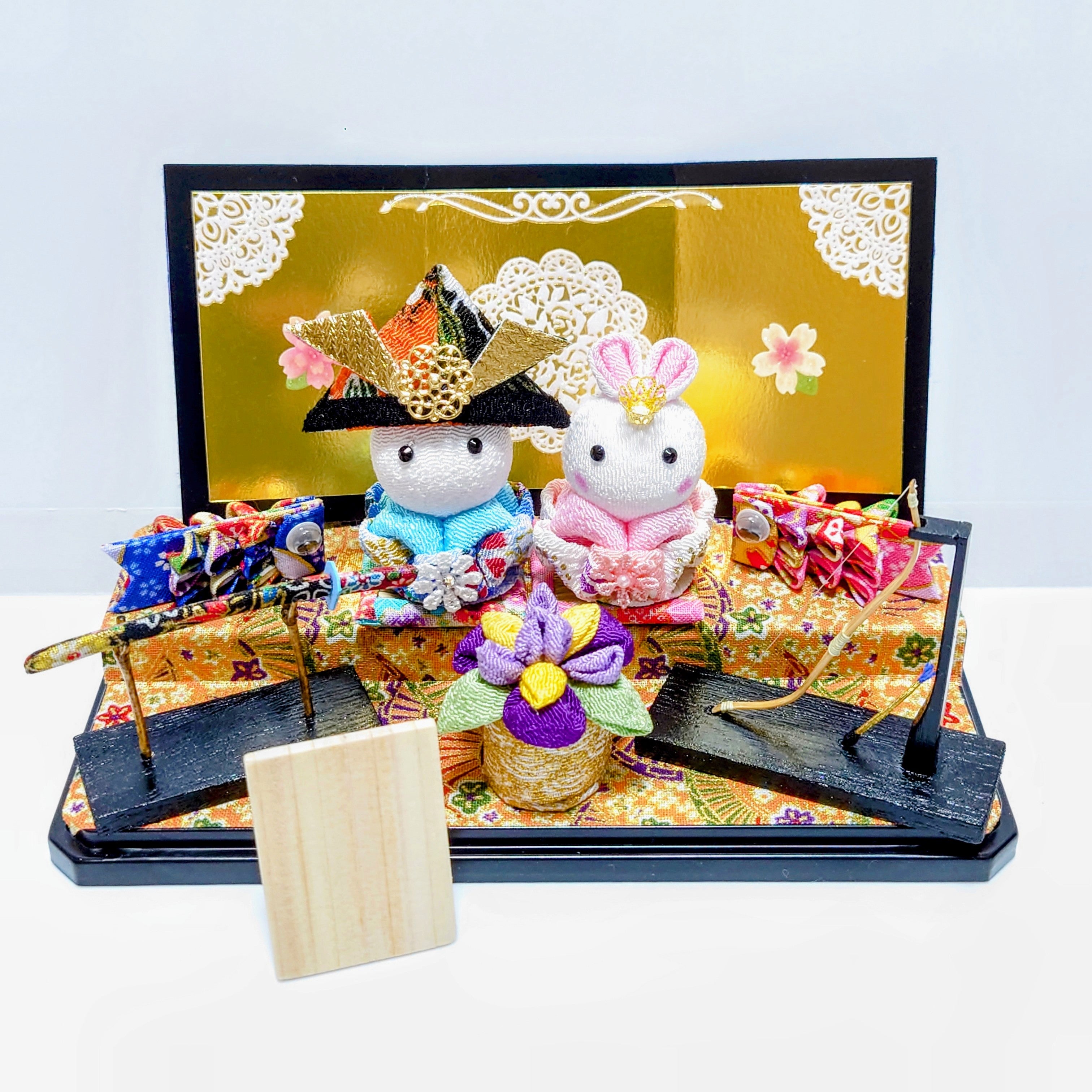 五月人形① 鯉のぼり 小さから つまみ細工 ハンドメイド 五月人形① 鯉のぼり 小さから つまみ細工 ハンドメイド
